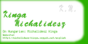 kinga michalidesz business card